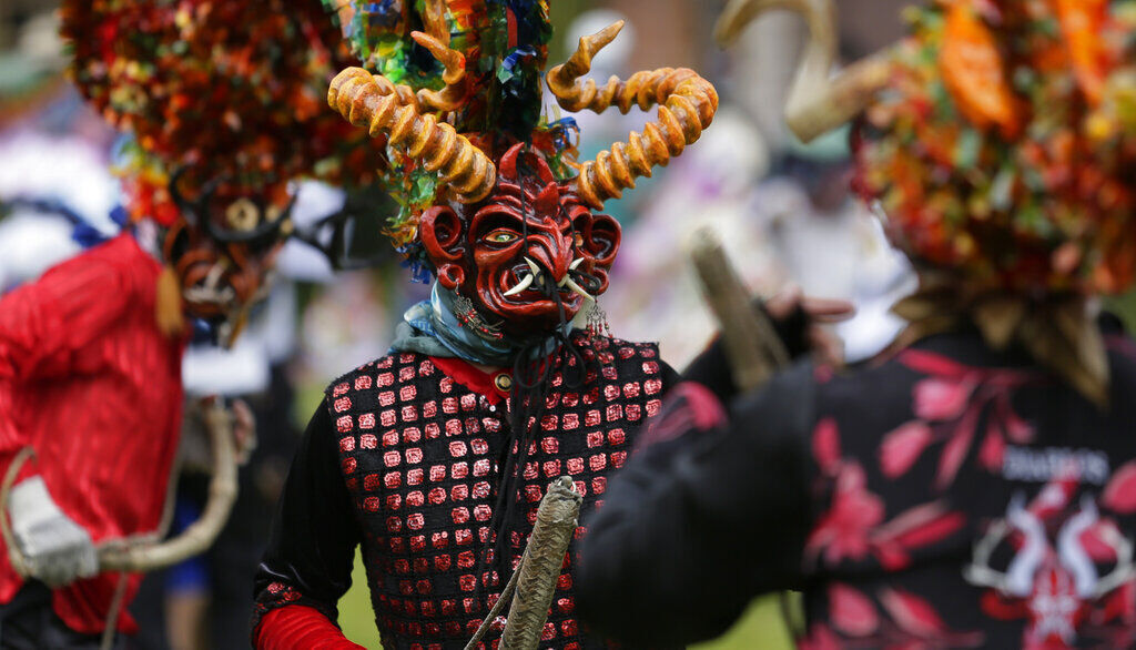 APTOPIX Ecuador Devil Festival